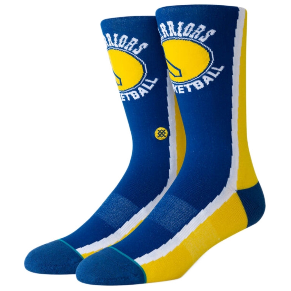 NWT Stance x NBA Golden State WARRIORS HWC WARMUP CREW Socks Size L